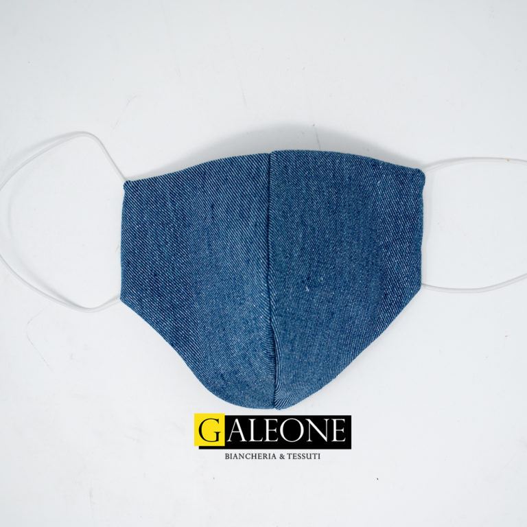 Mascherine lavabili testate in tessuto Jeans glitterato
