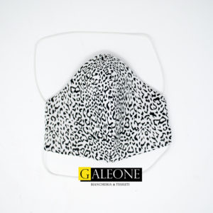 Mascherina in tessuto lavabile Jersey Maculato | No Presidio Medico | Galeone Tessuti