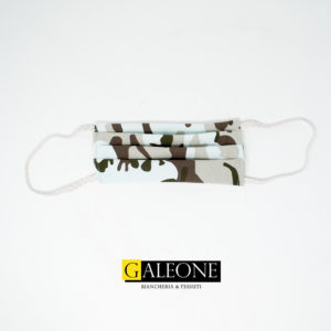 Mascherina modello chirurgico Mimetica set n.3 pz | Galeone Tessuti