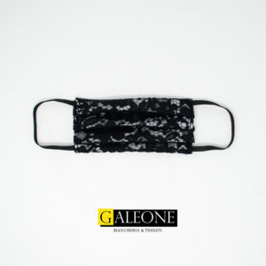 Mascherina modello chirurgico Pizzo Foderato set n.2 pz | Galeone Tessuti