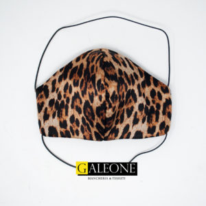 Mascherina protettiva Satin maculato | No Presidio Medico | Galeone Tessuti