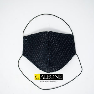 Mascherina protettiva tessuto paillettes | Galeone Tessuti