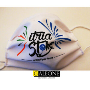 Mascherina Personalizzata con logo aziendale | 10 Pezzi | Galeone Tessuti